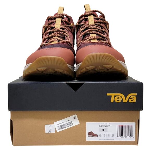 Teva Women Grandview Gore-Tex Vibram Sole Hiking Boots Size US 10 Marsala Red - Picture 6 of 6